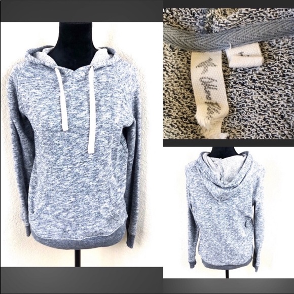 Hooded sweatshirt heathered blue - Picture 2 of 8
